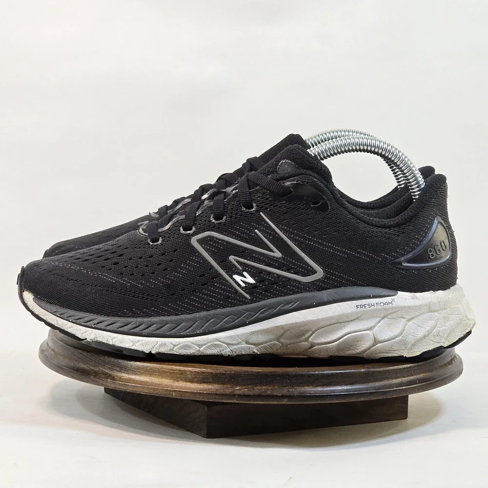 New Balance 860 Shoes Mens Size 5.5 Black‎ Gray Fresh Foam Running GP860K13